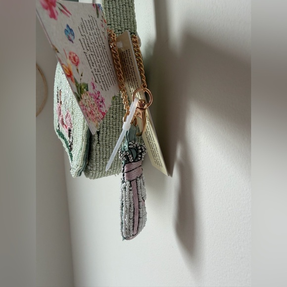 Viral beaded green golf cart shoulder bag - Picture 2 of 4